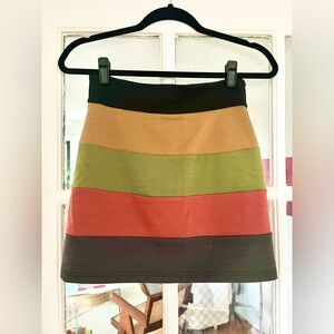 Colorful Striped Women's Pencil Skirt